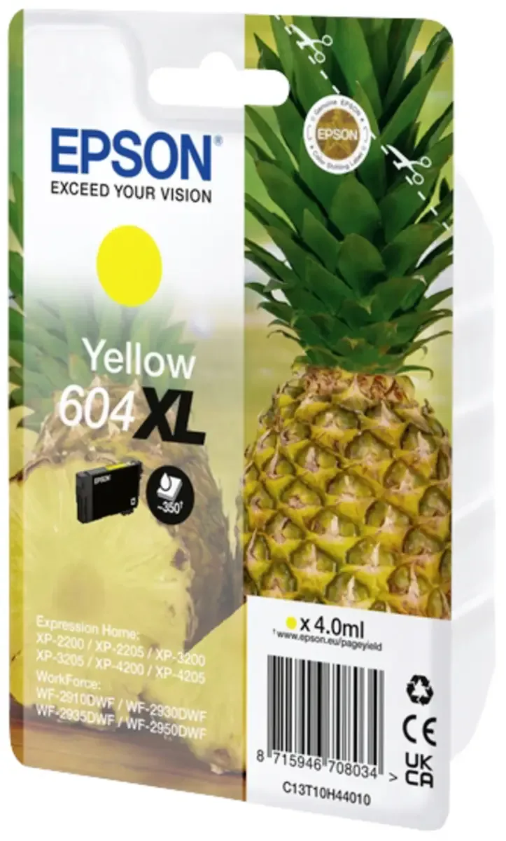 Epson 604XL - Inktcartridge - Origineel - Hoge capaciteit van Epson in Geel – productfoto 2 van 2