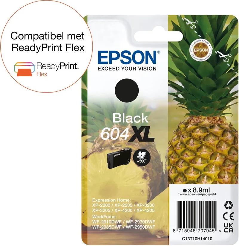 Epson 604XL - Inktcartridge - Origineel - Hoge capaciteit van Epson in Zwart – productfoto