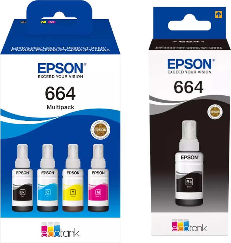 Epson 664 - Inktcartridge - Multipak + Zwart by Epson in Zwart 2x – product photo