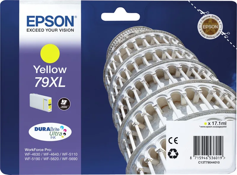 Epson 79XL - Inktcartridge / Hoge Capaciteit van Epson in Geel – productfoto