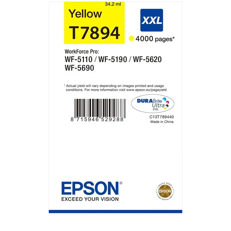 Ink Cartridge XXL Yellow (C13T789440) by Epson – product photo