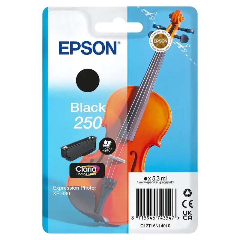 Inktcartridge epson 250 t16n14 zwart | 10 stuks de Epson – photo produit