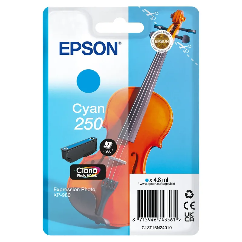 Inktcartridge epson 250 t16n24 blauw | 10 stuks de Epson – photo produit