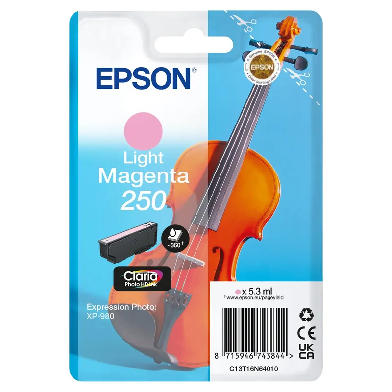 Inktcartridge epson 250 t16n64 licht rood | 10 stuks de Epson – photo produit