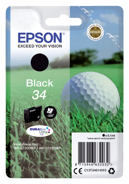 Inktcartridge Epson 34 T3461 zwart fra Epson – produktbillede
