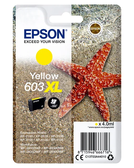 Inktcartridge Epson 603XL T03A4 geel fra Epson – produktbillede