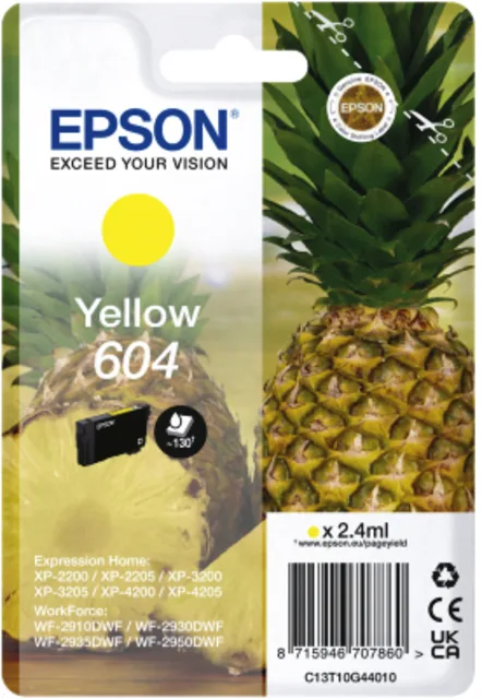 Inktcartridge Epson 604 T10G44 geel fra Epson – produktbillede