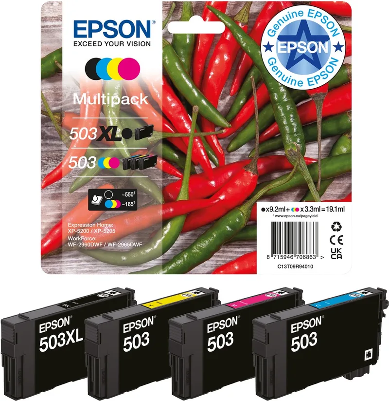 Inktcartridge T09Q2, 503 Origineel C13T09Q24010 van Epson in Blauw – productfoto