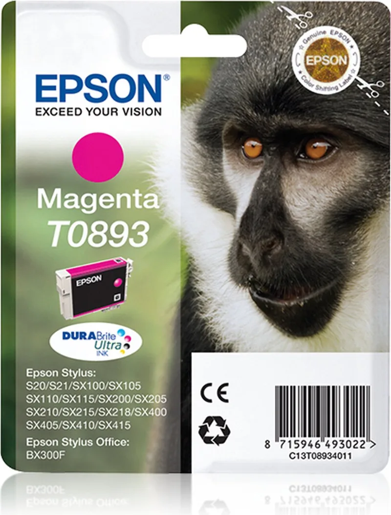 Monkey T0893 inktcartridge 1 stuk(s) Origineel fra Epson – produktbillede