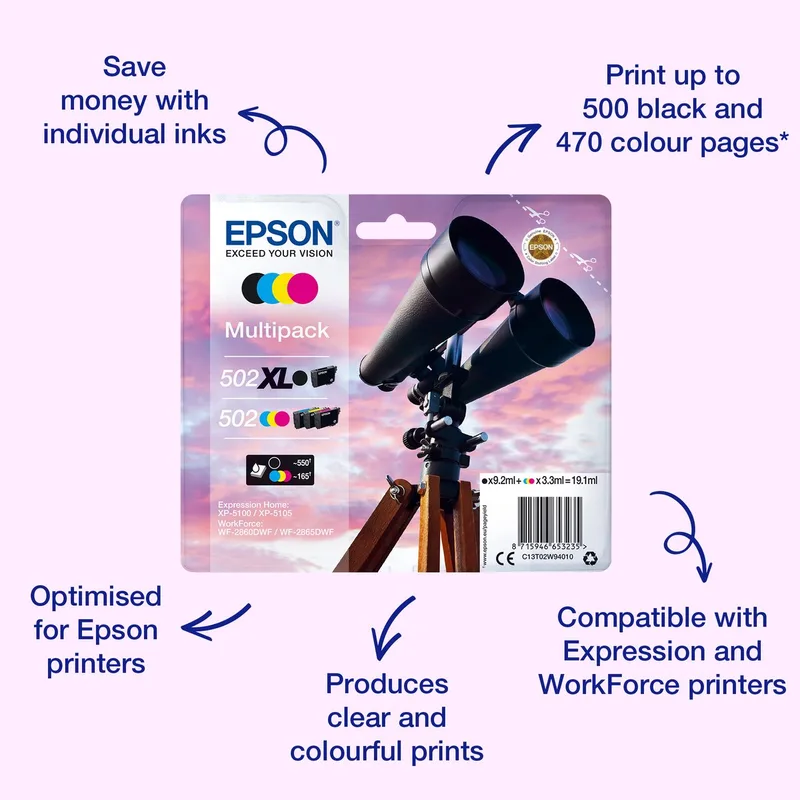 Multipack 4 colours 502XL Inktcartridge van Epson in Meerkleurig – productfoto