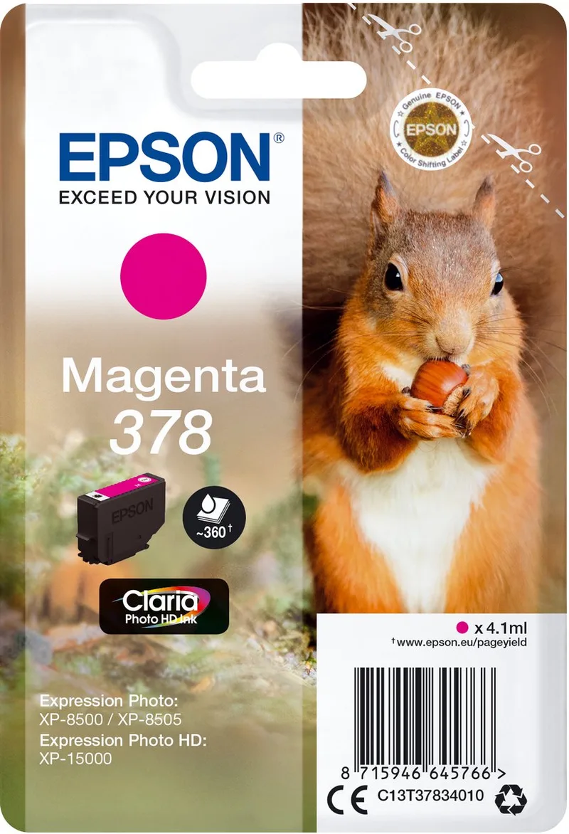 Original Ink Cartridge Epson 378 van Epson in Magenta – productfoto