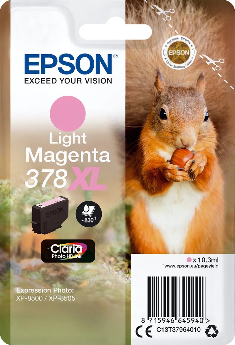 Original Ink Cartridge Epson 378XL 10,3 ml de Epson en Magenta – photo produit