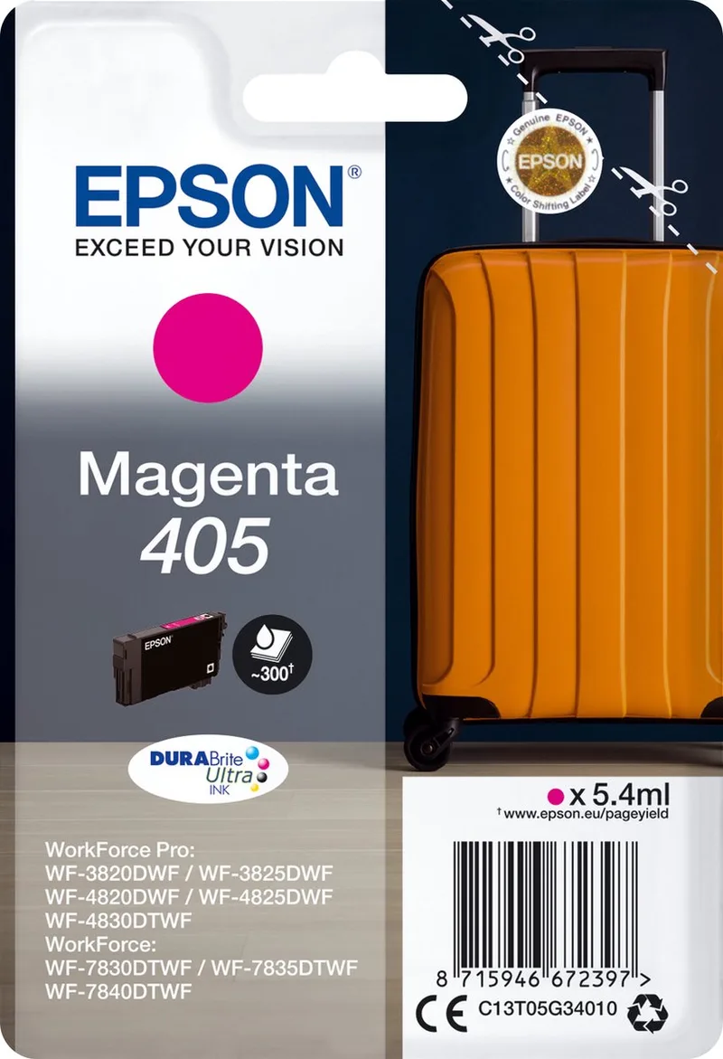 Original Ink Cartridge Epson 405 fra Epson i Lilla – produktbillede 1 af 2