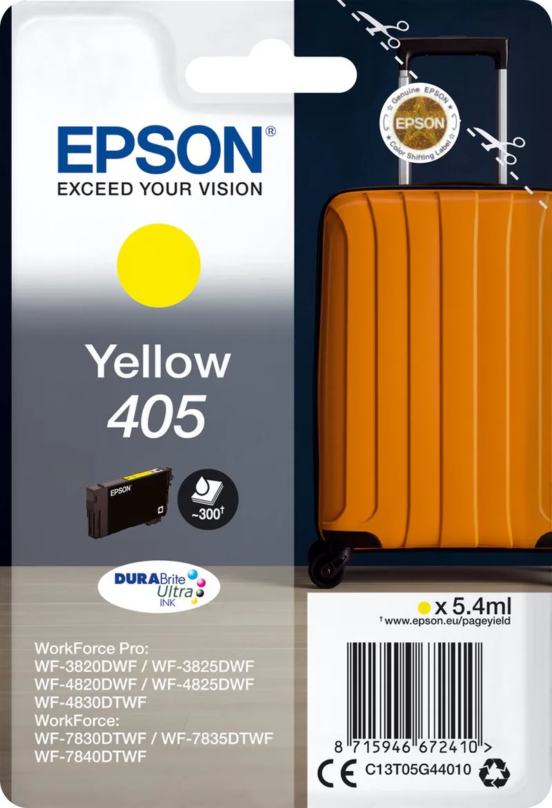Original Ink Cartridge Epson 405 yellow från Epson i Gul – produktbild 1 av 2