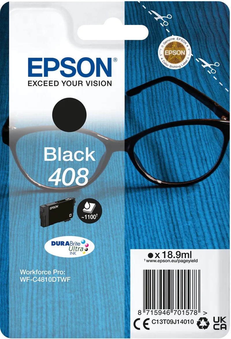 Original Ink Cartridge Epson 408 Black de Epson en Noir – photo produit