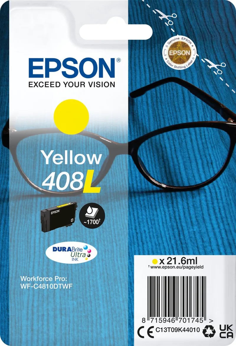 Original Ink Cartridge Epson 408L by Epson in Yellow – product photo