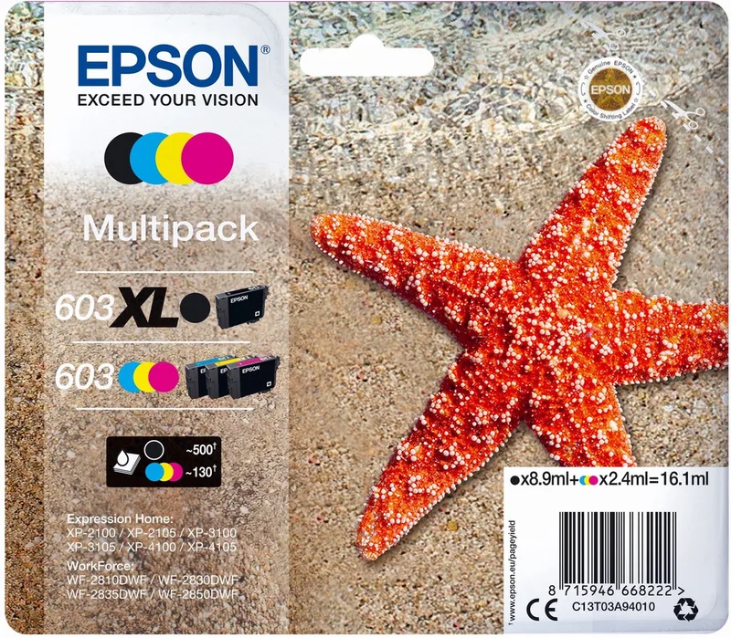 Original Ink Cartridge Epson C13T03A94020 Black Multicolour von Epson in Schwarz – Produktfoto