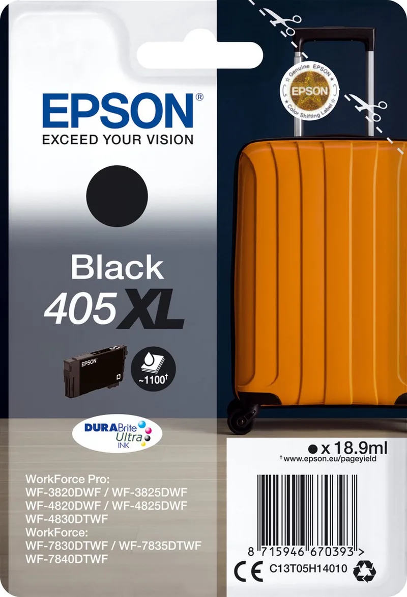 Original Ink Cartridge Epson C13T05H14020 Black fra Epson i Sort – produktbillede
