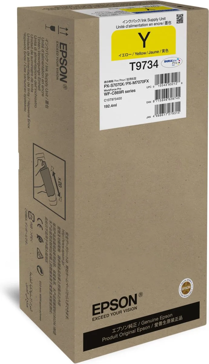 Original Ink Cartridge Epson C13T973400 Yellow by Epson in Yellow – product photo