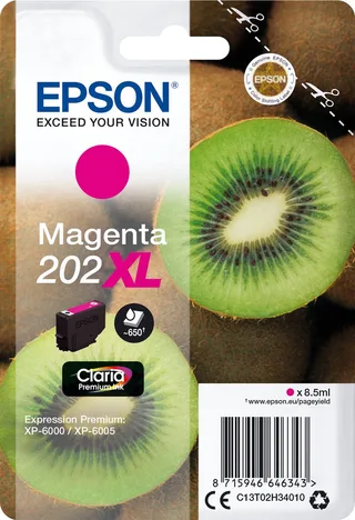 Original Ink Cartridge Epson Singlepack Magenta 202XL Claria Premium Ink Magenta från Epson i Magenta – produktbild 1 av 2