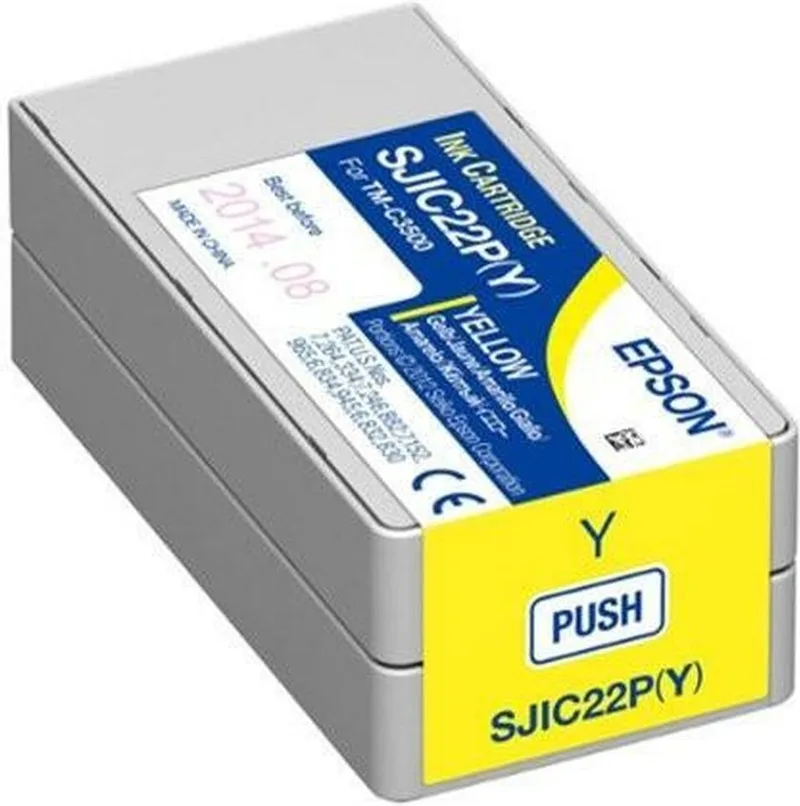 Original Ink Cartridge Epson SJIC22P fra Epson i Gul – produktbillede