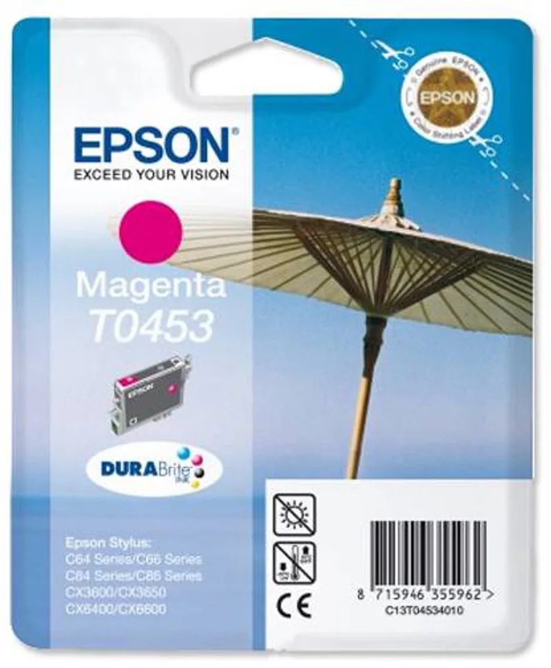 Parasol inktpatroon T0453 DURABrite Ink by Epson in Magenta – product photo