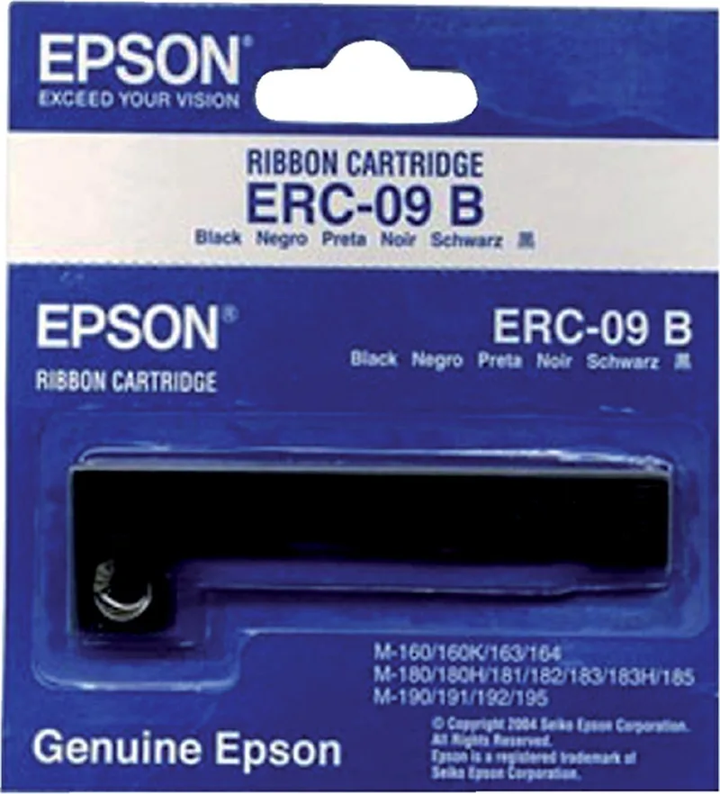Ribbon Cartridge HX-20, M-160/M-180/M-190 series, black (ERC09B) von Epson in Schwarz – Produktfoto