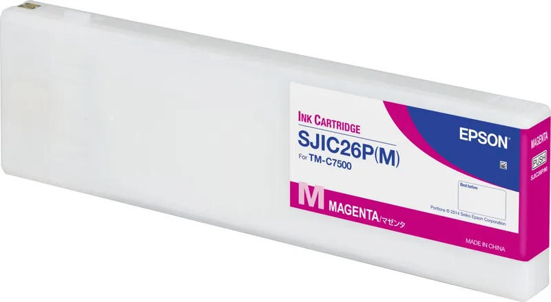 SJIC26P Inkt cartridge voor ColorWorks C7500 van Epson in Magenta – productfoto