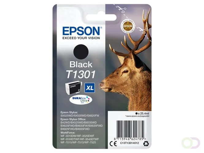 Stag inktpatroon Black T1301 DURABrite Ultra Ink (C13T13014022) by Epson – product photo