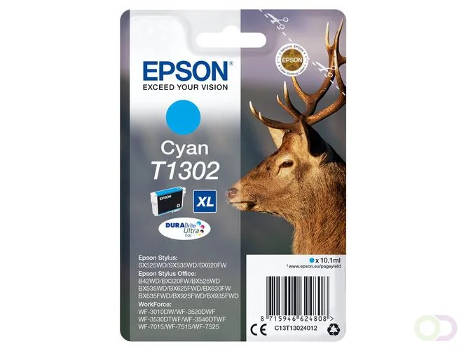 Stag inktpatroon Cyan T1302 DURABrite Ultra Ink (C13T13024022) van Epson – productfoto