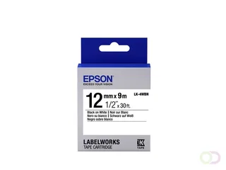 Standard Tape - LK-4WBN Std Blk/Wht 12/9 (C53S654021) von Epson – Produktfoto 1 von 2