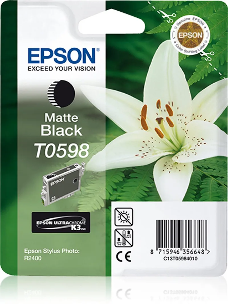 STYLUS PHOTO R2400 Ink Cartridge (Matte Black) fra Epson i Sort – produktbillede