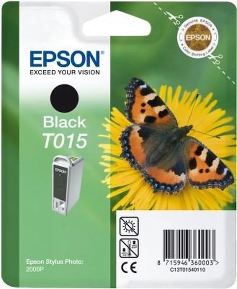 T015 - Inktcartridge / Zwart de Epson en Noir – photo produit