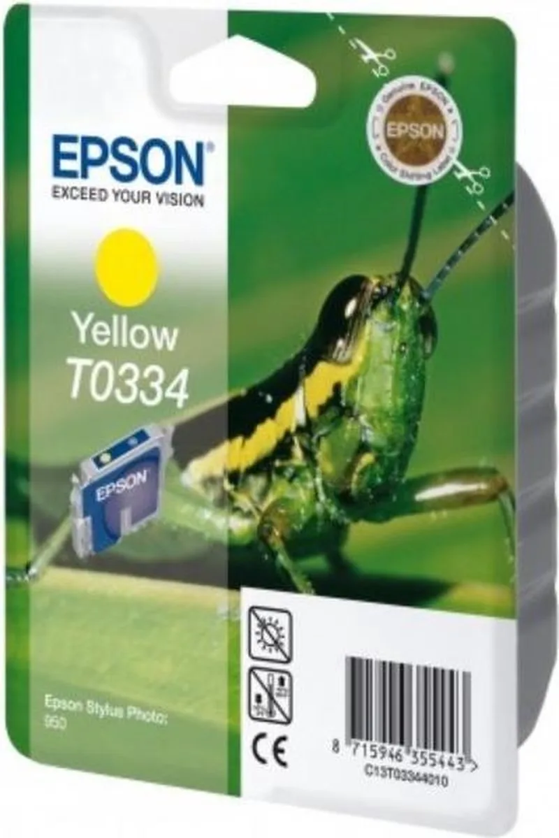 T0334 - Inktcartridge / Geel by Epson in Yellow – product photo