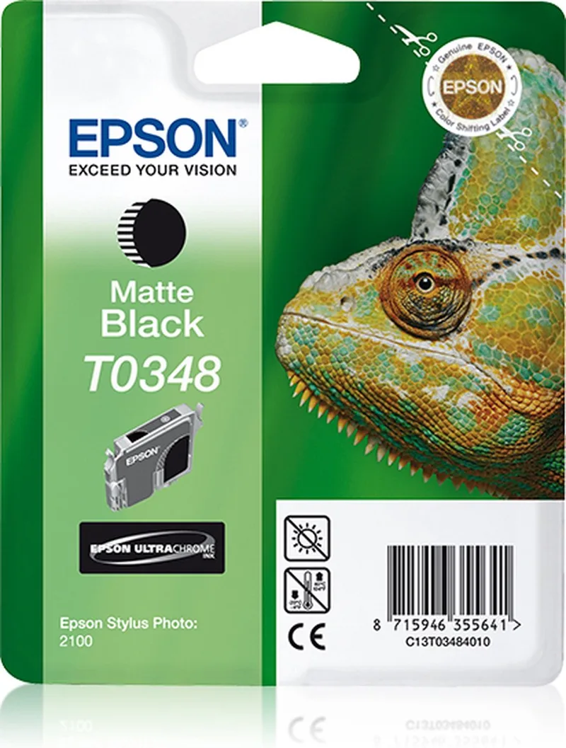 T034 - Inktcartridge / Mat fra Epson i Sort – produktbillede