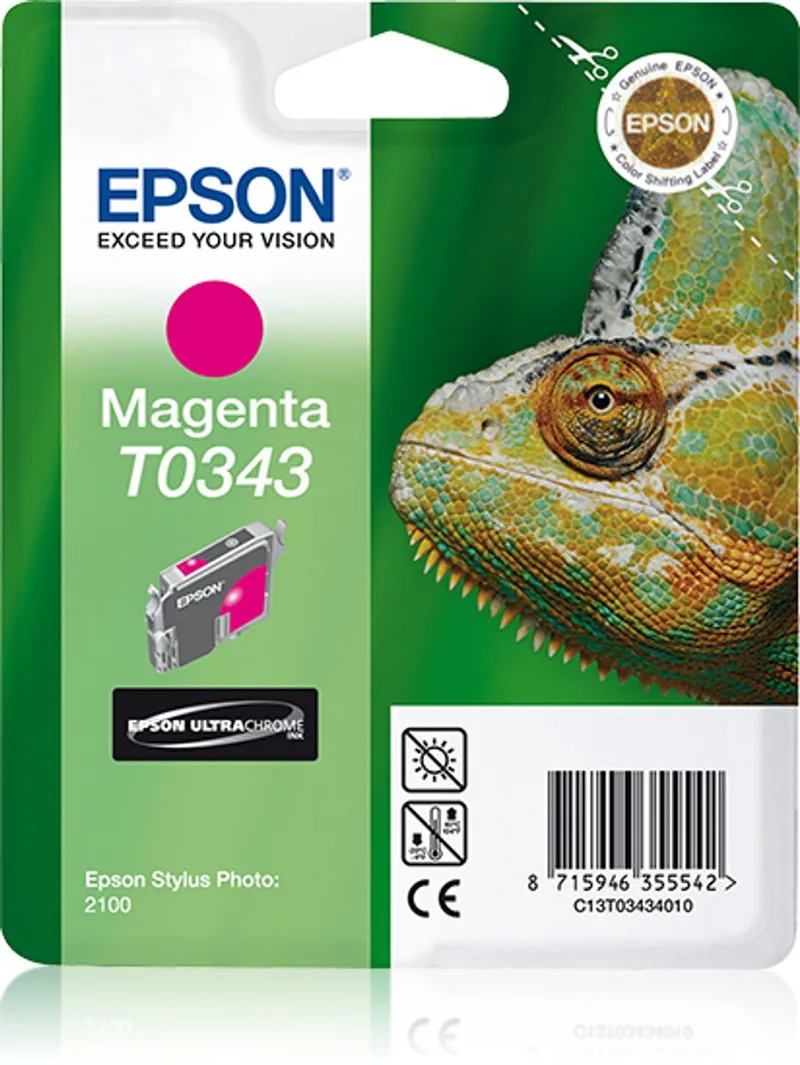 T0343 - Inktcartridge / Magenta de Epson en Magenta – photo produit
