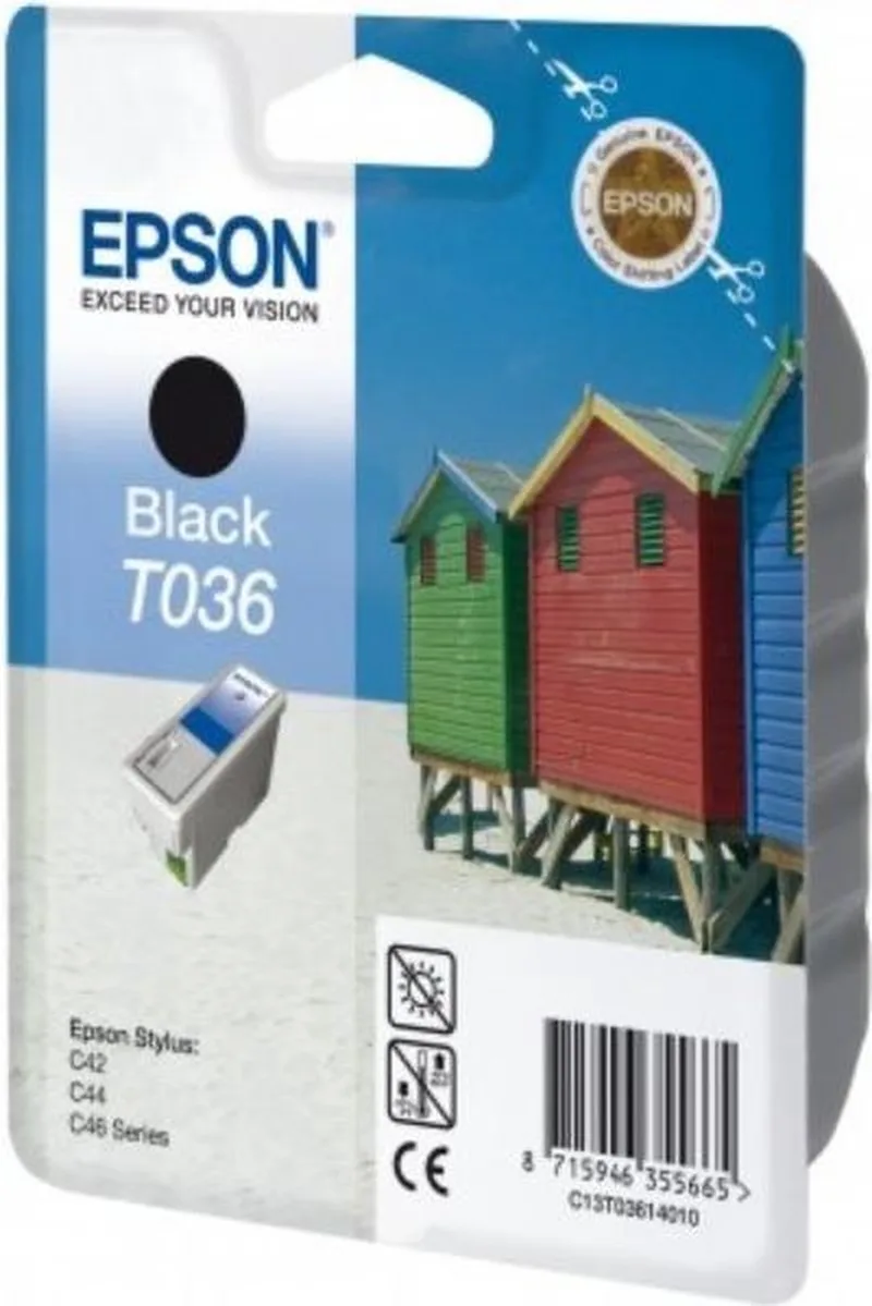 T036 - Inktcartridge / Zwart fra Epson i Sort – produktbillede