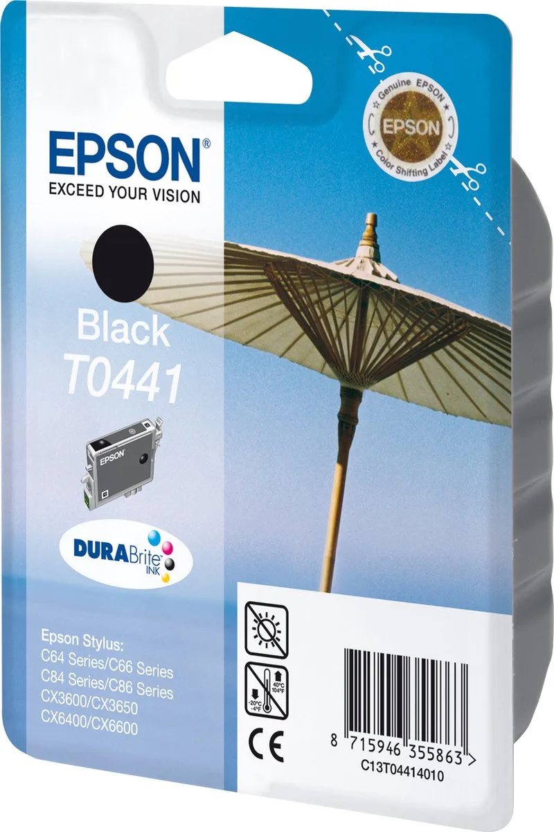 T0441 - Inktcartridge / Zwart de Epson en Noir – photo produit