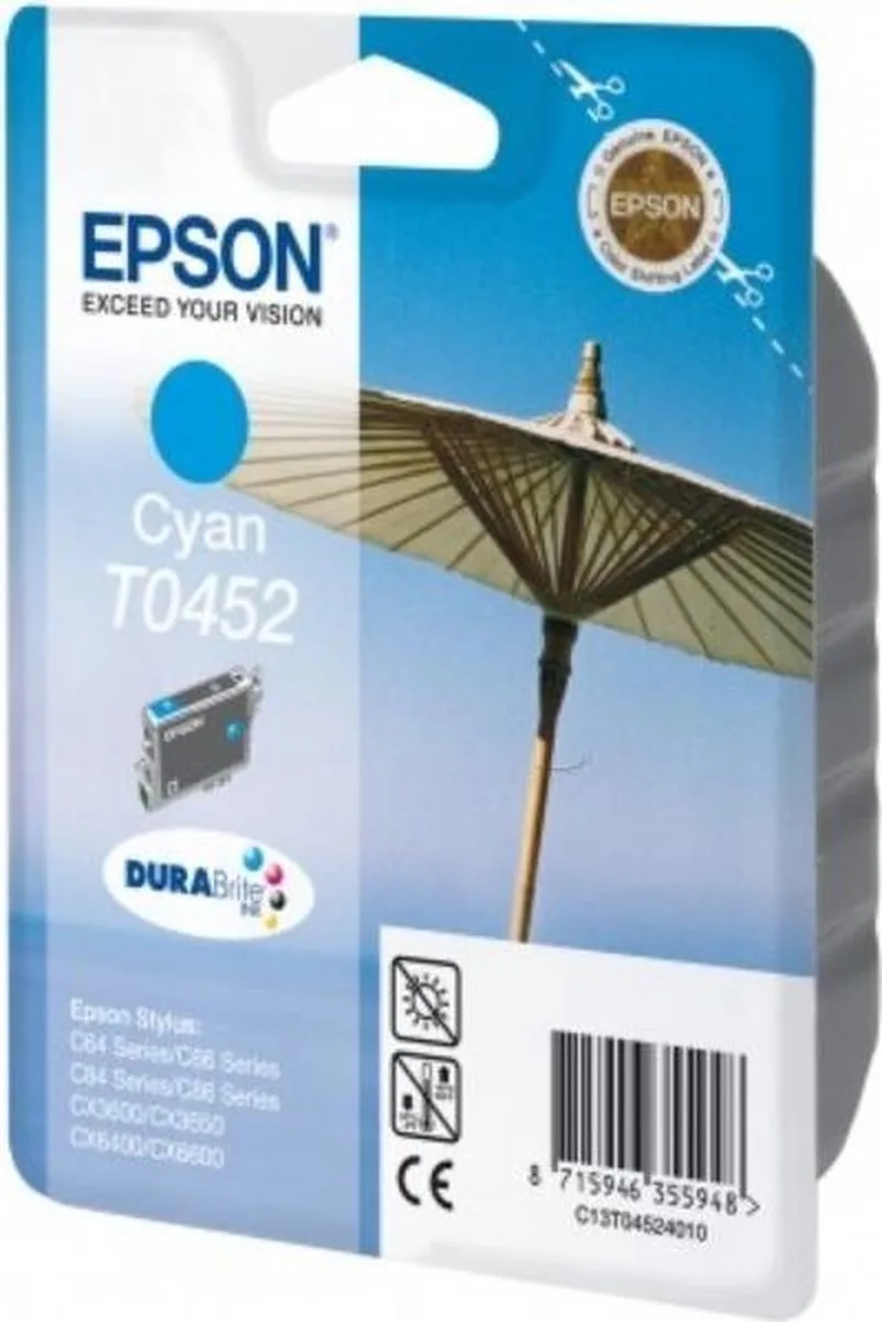 T0452- Inktcartridge / Cyaan by Epson in Cyaan – product photo