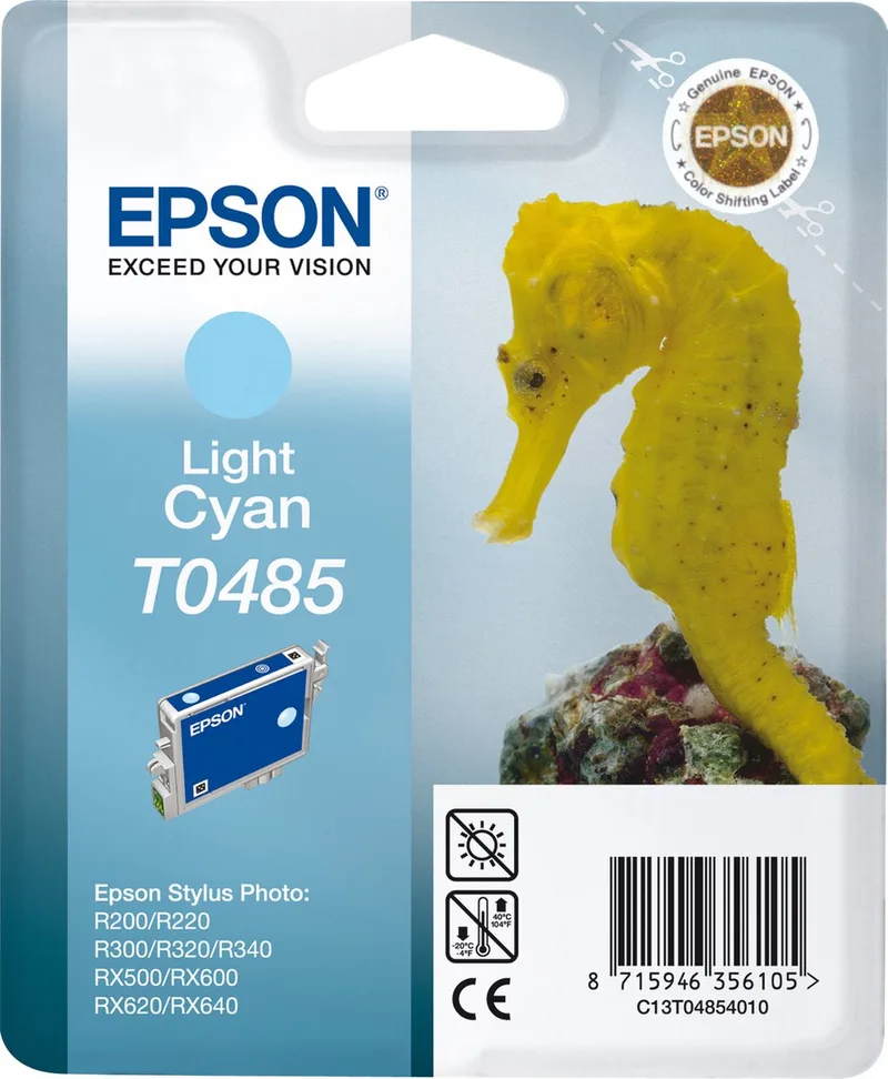 T0485 - Inktcartridge / Licht Cyaan van Epson in Licht Cyaan – productfoto
