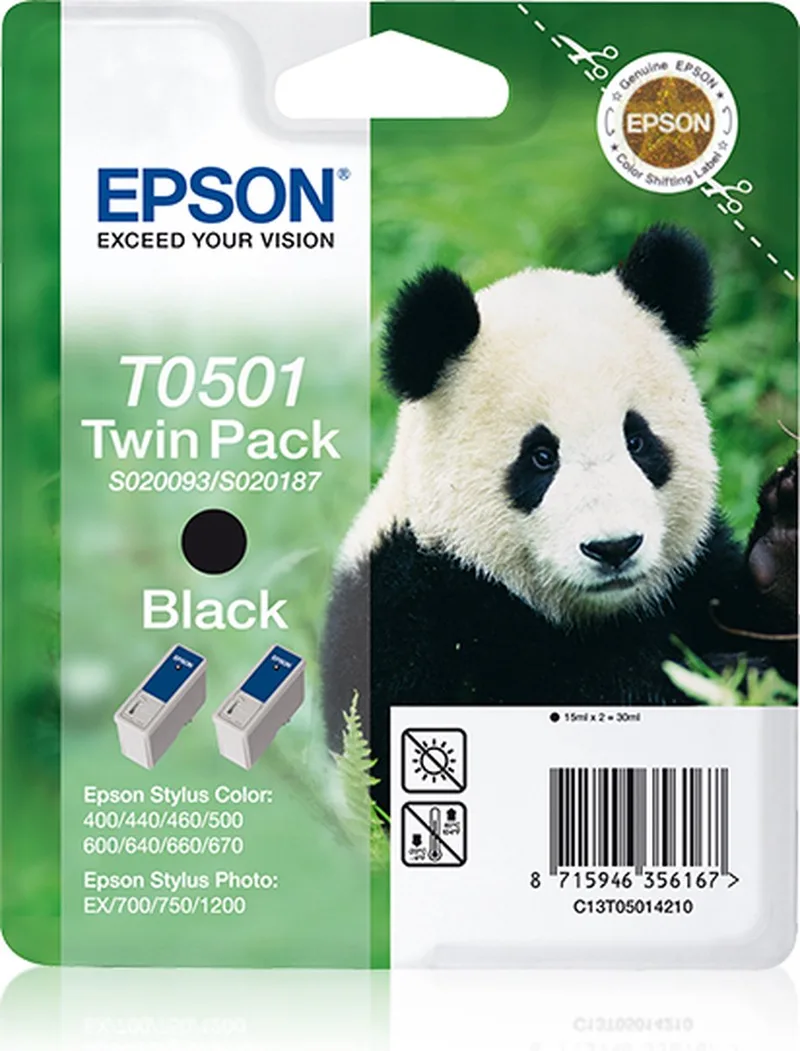 T050 - Inktcartridge / Zwart van Epson in Zwart – productfoto