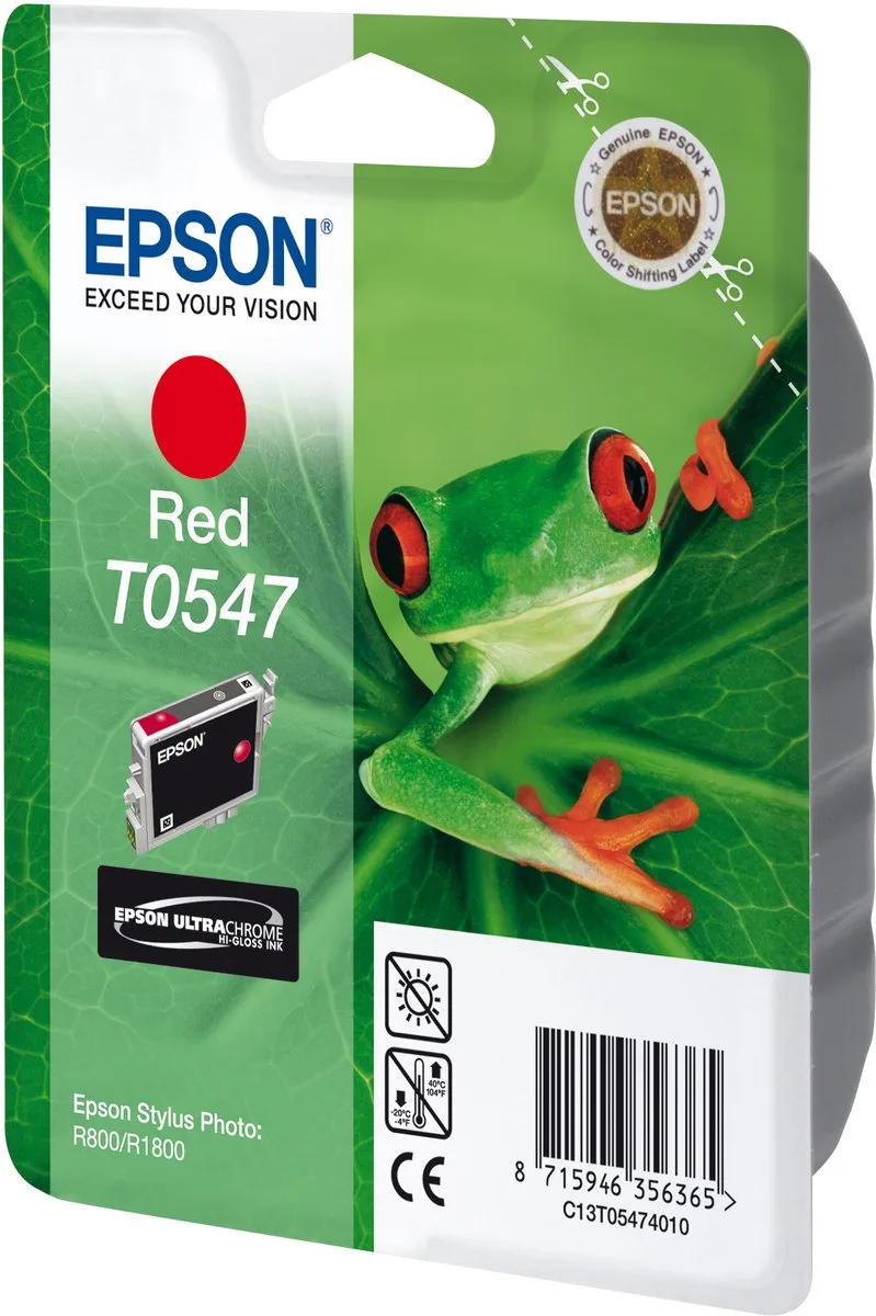 T0547 - Inktcartridge / Rood fra Epson i Rød – produktbillede