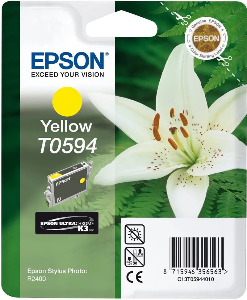 T0594 - Inktcartridge / Geel de Epson en Jaune – photo produit