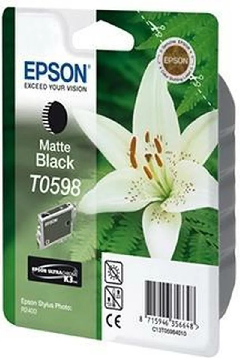 T0598 - Inktcartridge Mat fra Epson i Sort – produktbillede