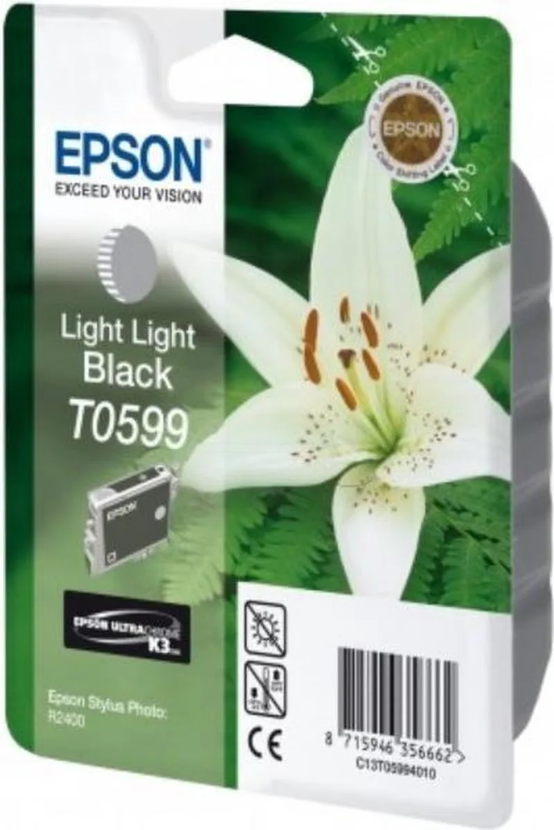 T0599 - Inktcartridge / Licht Zwart by Epson in Licht Zwart – product photo