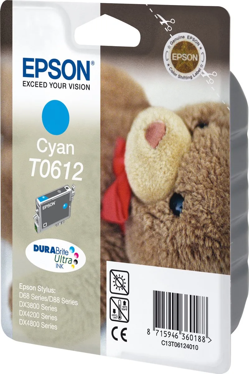 T0612 - Inktcartridge / Cyaan by Epson in Cyaan – product photo