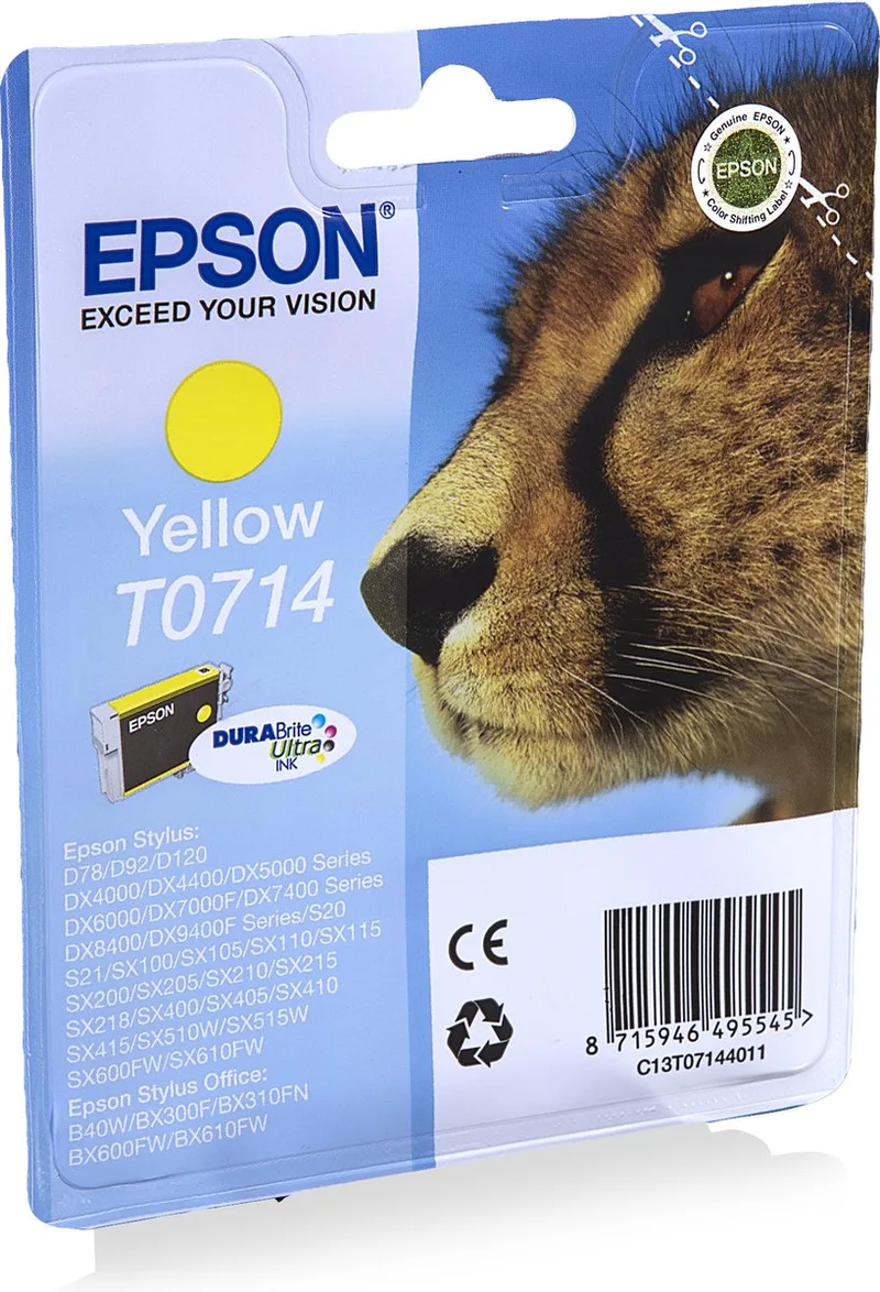 T071 - Inktcartridge / Geel de Epson en Jaune – photo produit