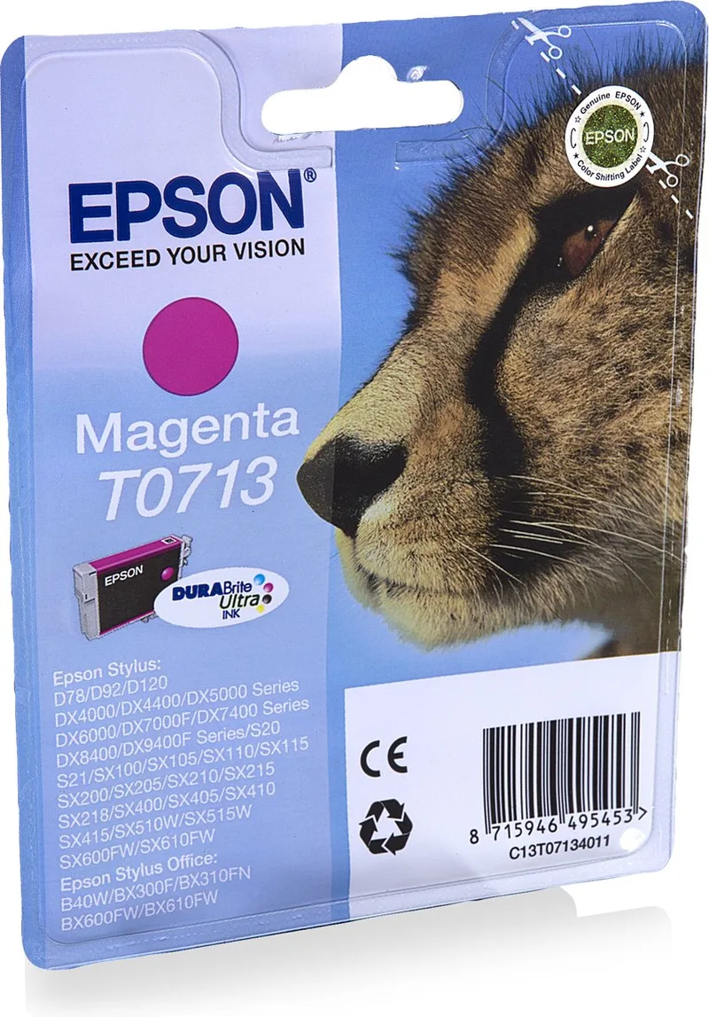 T0713 - Inktcartridge / Magenta by Epson in Magenta – product photo