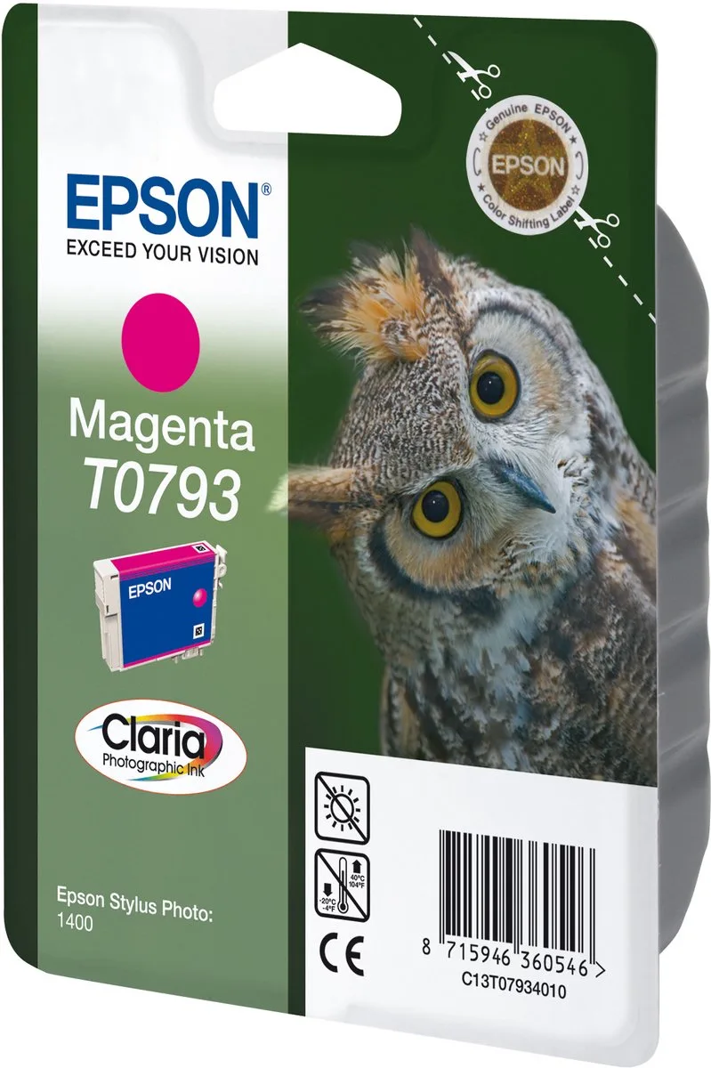 T0793 - Inktcartridges / Magenta från Epson i Magenta – produktbild