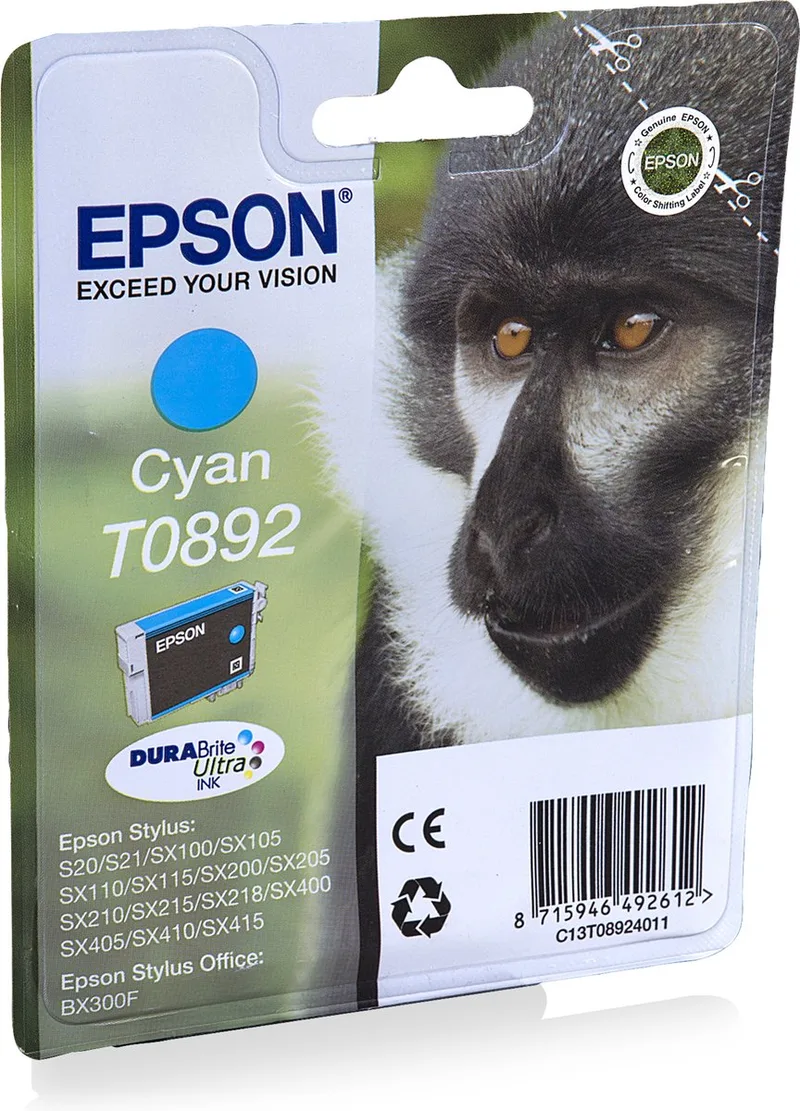 T0892 - Inktcartridge - Cyaan van Epson in Cyaan – productfoto